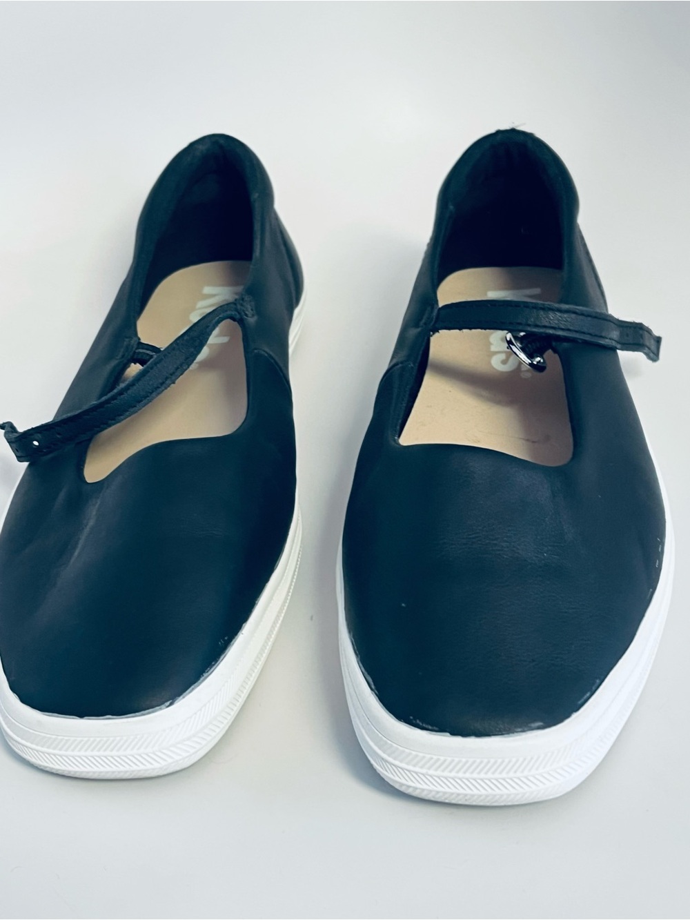 NWOT Classic Black Mary Jane Slip-On Sneakers